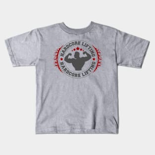 Hard Core Weightlifting Kids T-Shirt